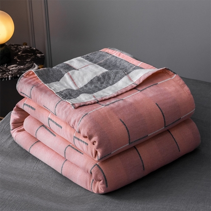 91家纺网 家纺一手货源 找家纺 （总）朴尔 2023新款三层水洗棉全棉纱布毛巾被