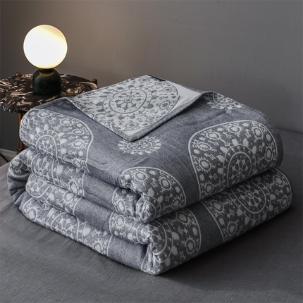 91家纺网 家纺一手货源 找家纺 （总）朴尔 2023新款三层水洗棉全棉纱布毛巾被