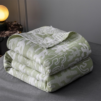 91家纺网 家纺一手货源 找家纺 （总）朴尔 2023新款三层水洗棉全棉纱布毛巾被