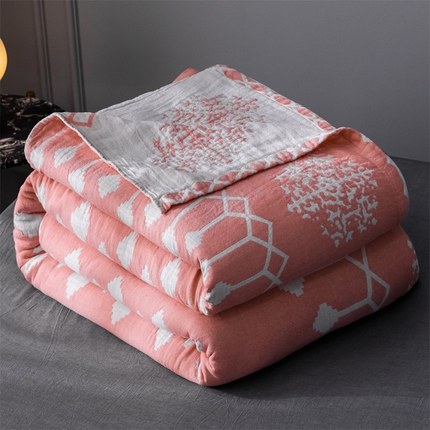 91家纺网 家纺一手货源 找家纺 （总）朴尔 2023新款三层水洗棉全棉纱布毛巾被