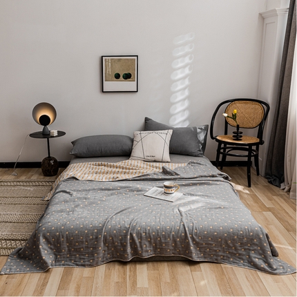 91家纺网 家纺一手货源 找家纺 （总）朴尔 2023新款主推三层水洗棉纱布毛巾被