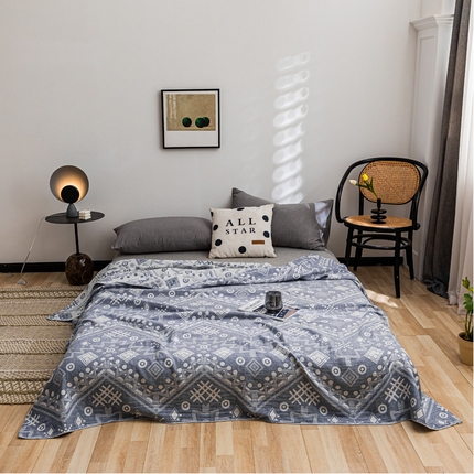 91家纺网 家纺一手货源 找家纺 （总）朴尔 2023新款主推三层水洗棉纱布毛巾被