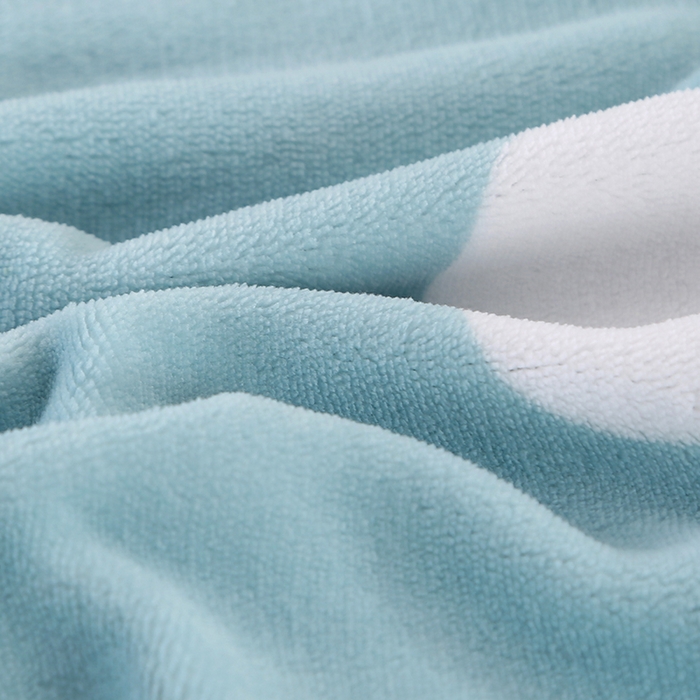 91家纺网 家纺一手货源 找家纺 爱上家居 2023新款温暖亲肤加厚牛奶绒四件套 花语-浅蓝