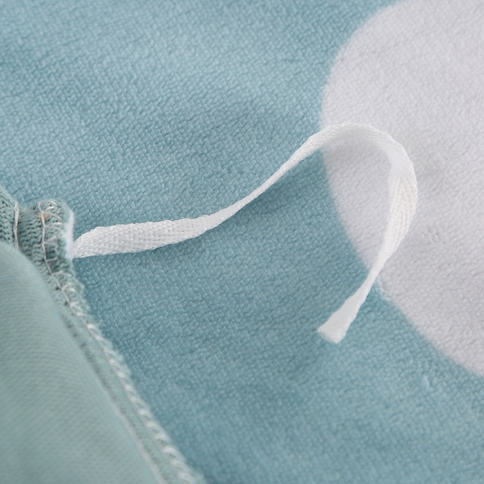 91家纺网 家纺一手货源 找家纺 爱上家居 2023新款温暖亲肤加厚牛奶绒四件套 花语-浅蓝