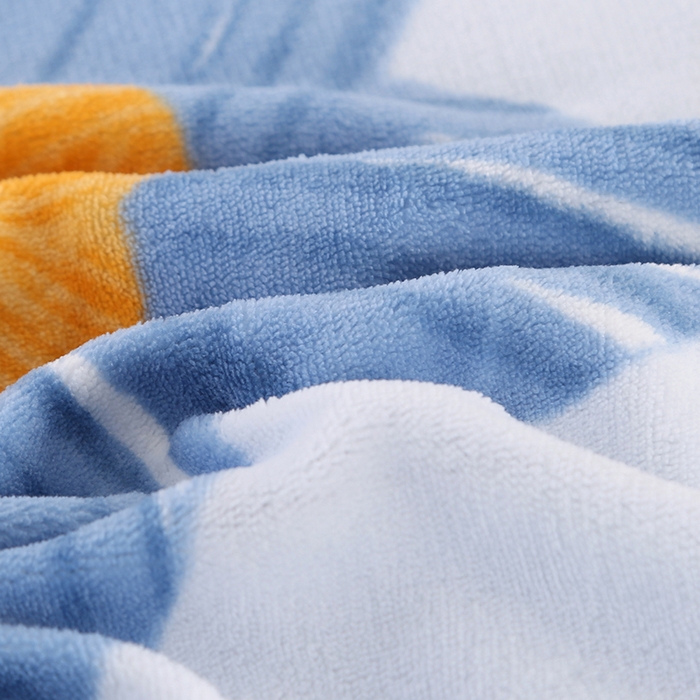 91家纺网 家纺一手货源 找家纺 爱上家居 2023新款温暖亲肤加厚牛奶绒四件套 花恋-蓝