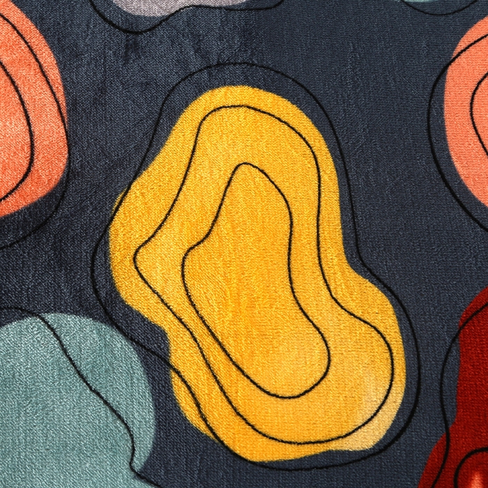 91家纺网 家纺一手货源 找家纺 爱上家居 2023新款保暖金貂绒印花保暖四件套 多彩人生