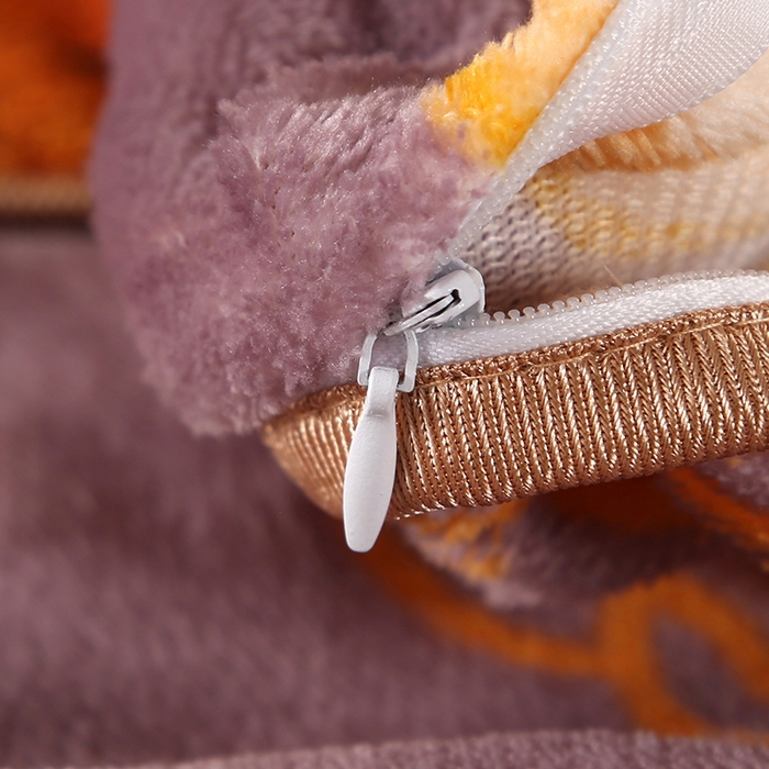 91家纺网 家纺一手货源 找家纺 爱上家居 2023新款保暖金貂绒印花保暖四件套 玫瑰熊