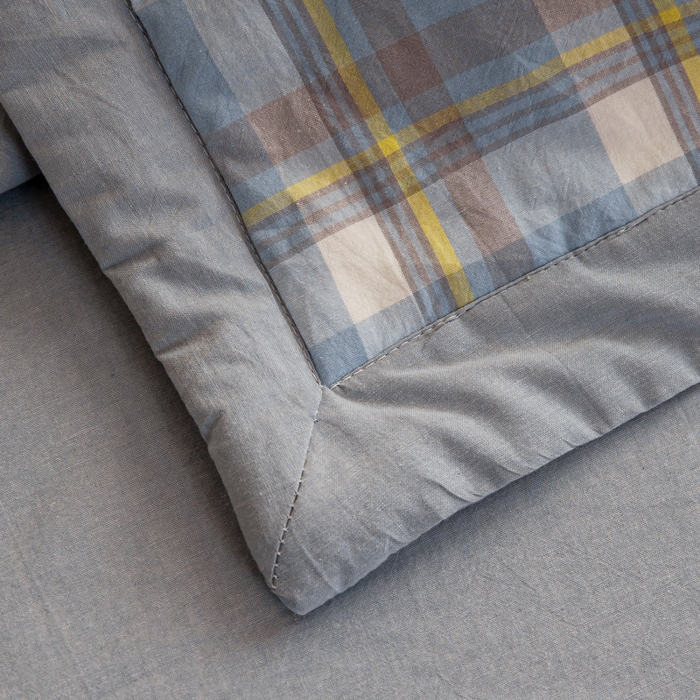 91家纺网 家纺一手货源 找家纺 鸣升新疆长绒棉全棉花色织水洗棉夏被四件套 莫妮卡