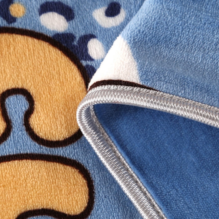 91家纺网 家纺一手货源 找家纺 爱上家居  2023新款加厚牛奶金貂绒四件套 乖乖熊-蓝