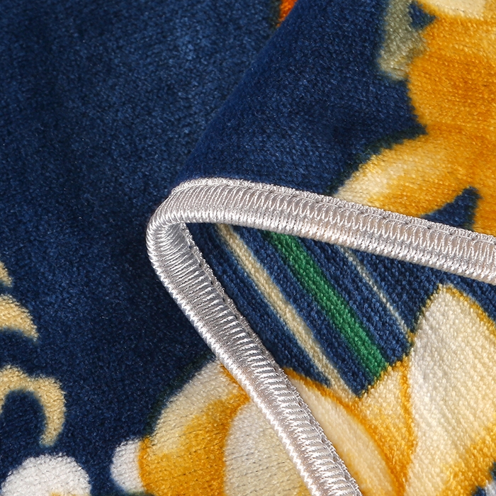 91家纺网 家纺一手货源 找家纺 爱上家居  2023新款加厚牛奶金貂绒四件套 花香四溢