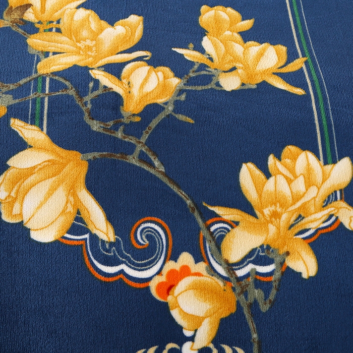 91家纺网 家纺一手货源 找家纺 爱上家居  2023新款加厚牛奶金貂绒四件套 花香四溢