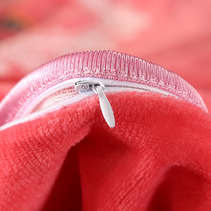 91家纺网 家纺一手货源 找家纺 爱上家居  2023新款加厚牛奶金貂绒四件套 花心怒放