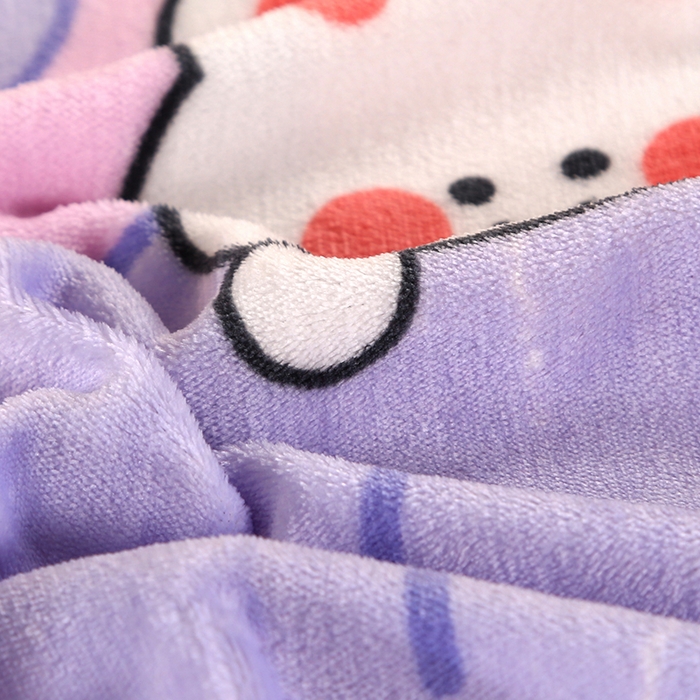 91家纺网 家纺一手货源 找家纺 爱上家居  2023新款加厚牛奶金貂绒四件套 花中兔-粉