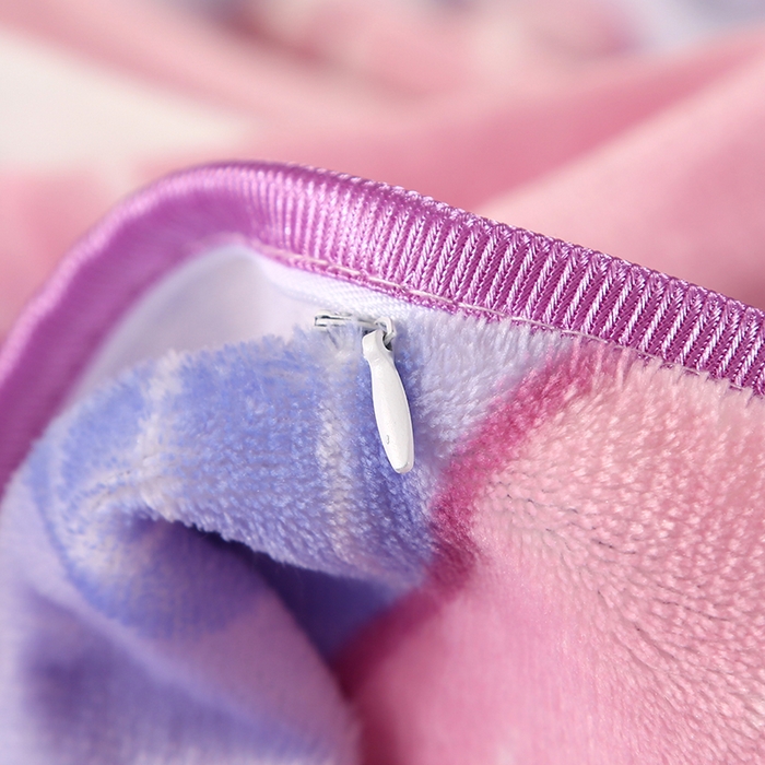 91家纺网 家纺一手货源 找家纺 爱上家居  2023新款加厚牛奶金貂绒四件套 花中兔-紫