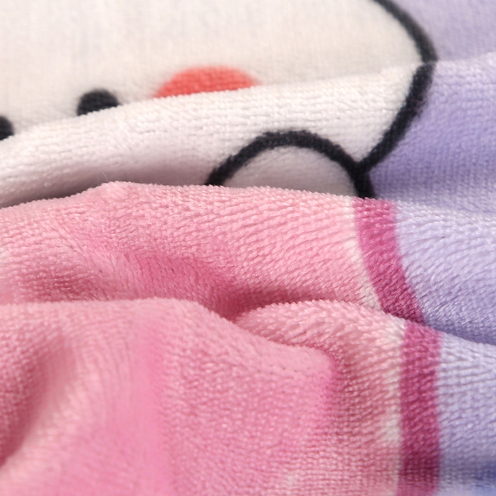 91家纺网 家纺一手货源 找家纺 爱上家居  2023新款加厚牛奶金貂绒四件套 花中兔-紫