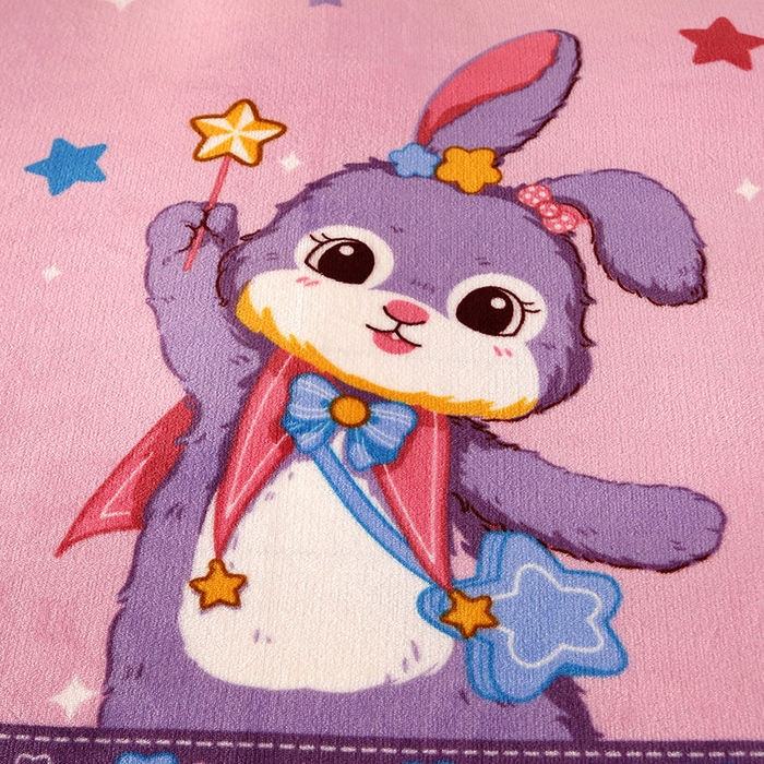 91家纺网 家纺一手货源 找家纺 爱上家居  2023新款加厚牛奶金貂绒四件套 魔法兔