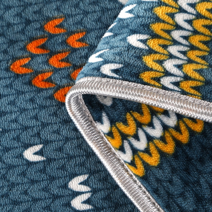 91家纺网 家纺一手货源 找家纺 爱上家居  2023新款加厚牛奶金貂绒四件套 青春-蓝