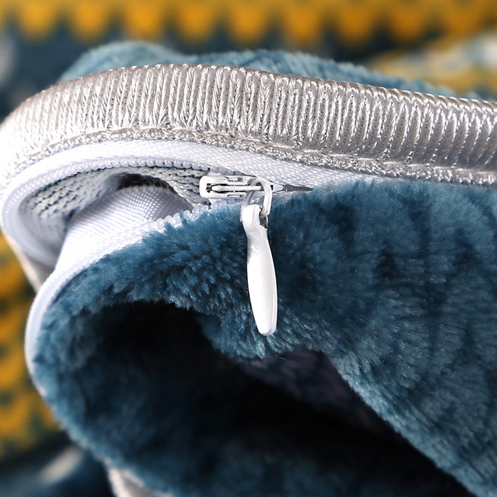 91家纺网 家纺一手货源 找家纺 爱上家居  2023新款加厚牛奶金貂绒四件套 青春-蓝