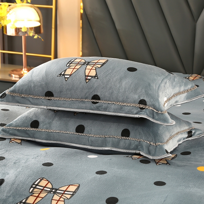 91家纺网 家纺一手货源 找家纺 爱上家居  2023新款加厚牛奶金貂绒四件套 潮流时尚