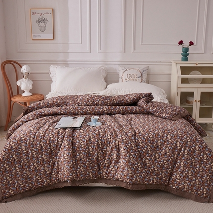 91家纺网 家纺一手货源 找家纺 （总）上喜 热卖全棉水洗棉印花花边一体被