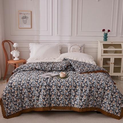 91家纺网 家纺一手货源 找家纺 （总）上喜 热卖全棉水洗棉印花花边一体被