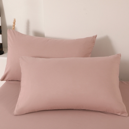 91家纺网 家纺一手货源 找家纺 芷凡家纺雅棉斜纹磨毛口袋枕套 口袋枕套-豆沙