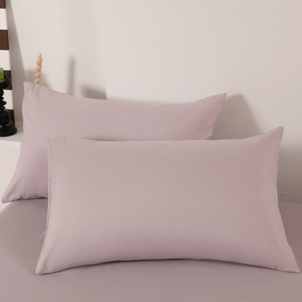 91家纺网 家纺一手货源 找家纺 芷凡家纺雅棉斜纹磨毛口袋枕套 口袋枕套-奶紫