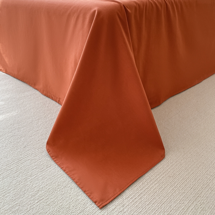 91家纺网 家纺一手货源 找家纺 金丝鸟  2023新款简约舒适华夫格四件套 简约卡其格红