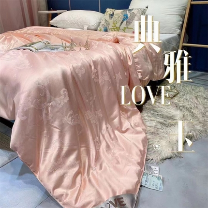 91家纺网 家纺一手货源 找家纺 （总）玖琳 2023新款LOVE系列臻品CS夏被