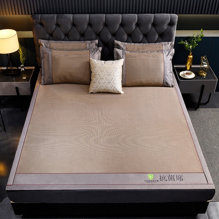 91家纺网 家纺一手货源 找家纺 （总）小牛席业2023新款可机洗抗菌冰藤席系列凉席藤席冰丝席