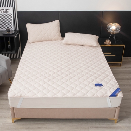 91家纺网 家纺一手货源 找家纺 （总）云尚 热卖原棉酒店款床护垫夹棉水洗磨毛床笠垫子