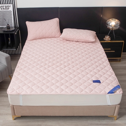 91家纺网 家纺一手货源 找家纺 （总）云尚 热卖原棉酒店款床护垫夹棉水洗磨毛床笠垫子