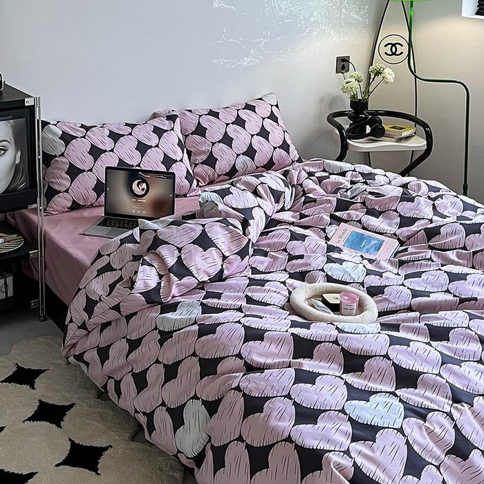 91家纺网 家纺一手货源 找家纺 （总）窝米2023新款13370全棉四件套卡通简约款