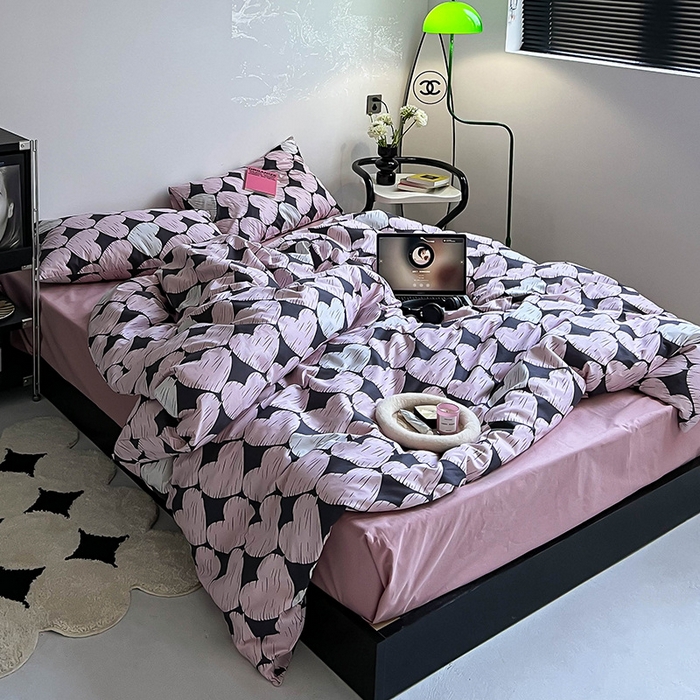 91家纺网 家纺一手货源 找家纺 （总）窝米2023新款13370全棉四件套卡通简约款