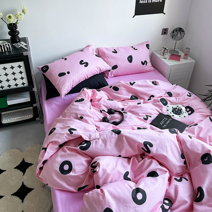 91家纺网 家纺一手货源 找家纺 窝米2023新款13370全棉四件套卡通简约款 繁星