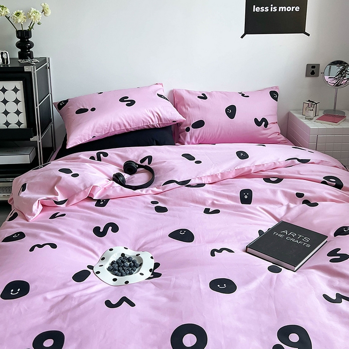 91家纺网 家纺一手货源 找家纺 窝米2023新款13370全棉四件套卡通简约款 繁星