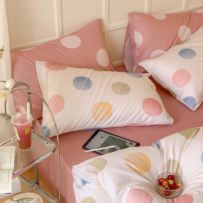 91家纺网 家纺一手货源 找家纺 窝米2023新款13370全棉四件套卡通简约款 啵蛋儿