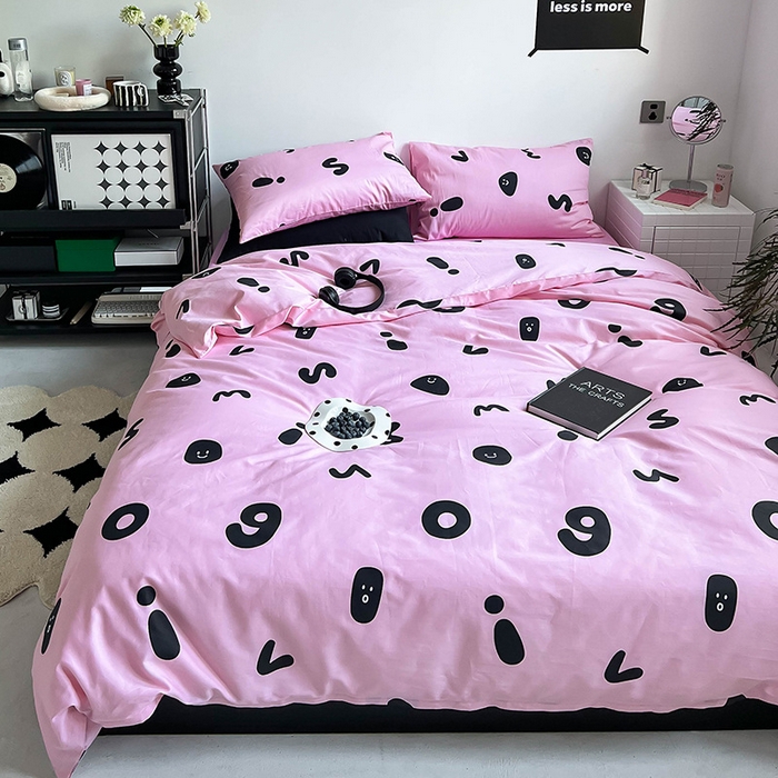 91家纺网 家纺一手货源 找家纺 窝米2023新款13370全棉四件套卡通简约款 繁星