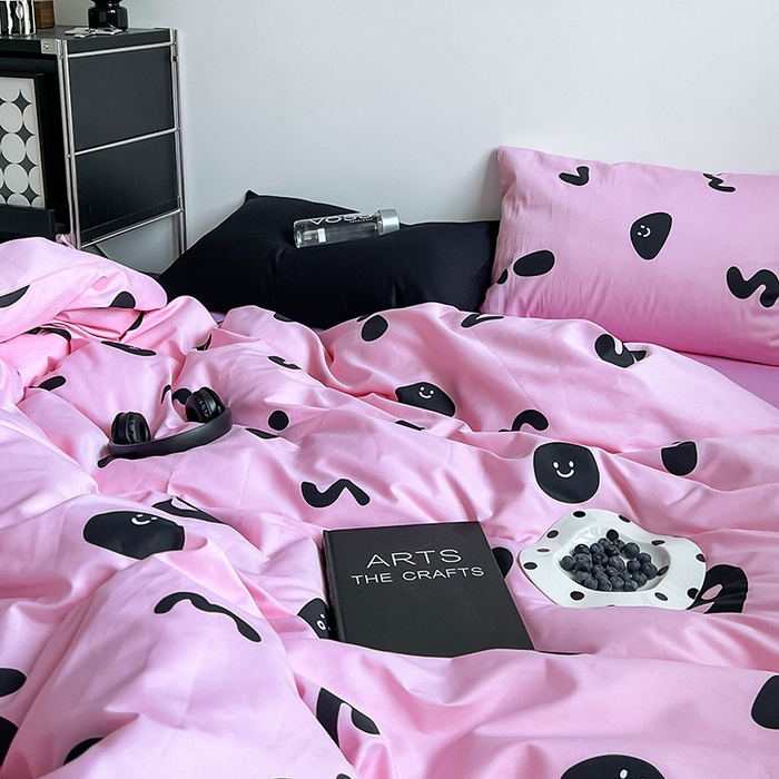 91家纺网 家纺一手货源 找家纺 窝米2023新款13370全棉四件套卡通简约款 繁星