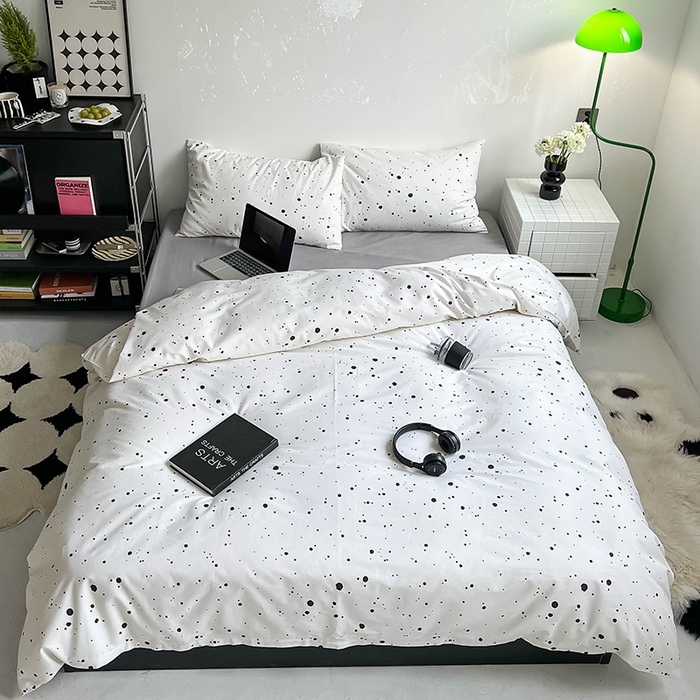 91家纺网 家纺一手货源 找家纺 窝米2023新款13370全棉四件套卡通简约款 幻想