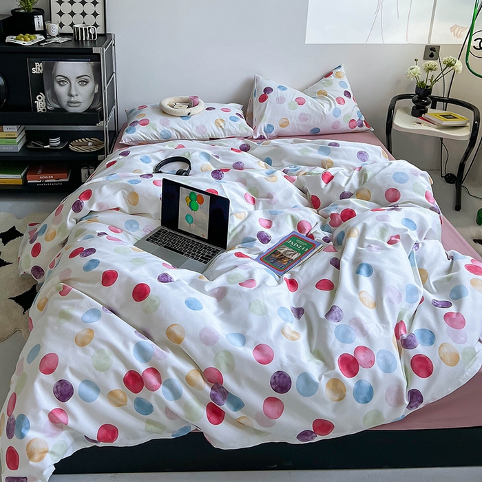 91家纺网 家纺一手货源 找家纺 窝米2023新款13370全棉四件套卡通简约款 潘多拉