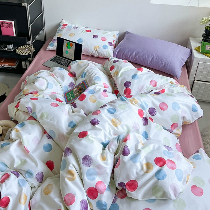 91家纺网 家纺一手货源 找家纺 窝米2023新款13370全棉四件套卡通简约款 潘多拉