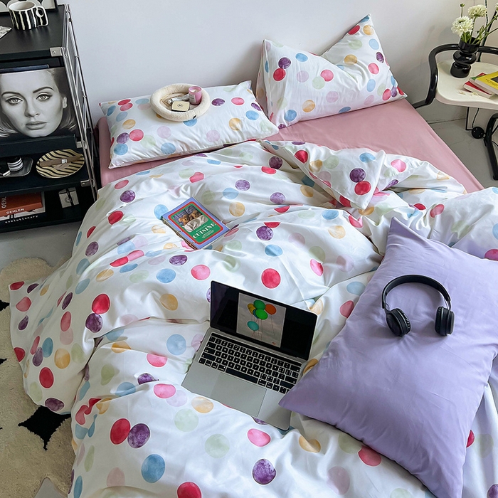 91家纺网 家纺一手货源 找家纺 窝米2023新款13370全棉四件套卡通简约款 潘多拉