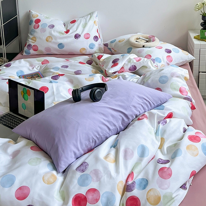 91家纺网 家纺一手货源 找家纺 窝米2023新款13370全棉四件套卡通简约款 潘多拉