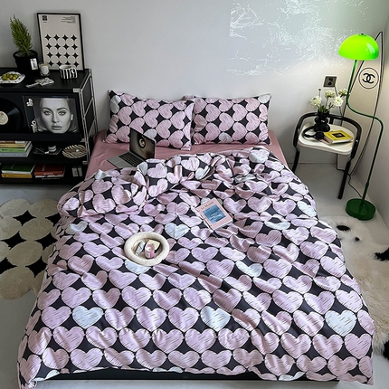 91家纺网 家纺一手货源 找家纺 （总）窝米2023新款13370全棉四件套卡通简约款