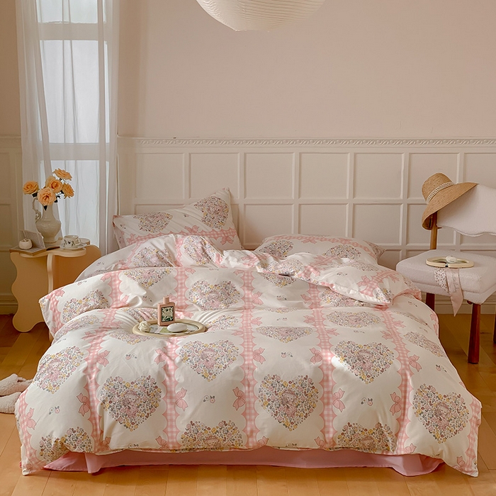 91家纺网 家纺一手货源 找家纺 （总）窝米2023新款全棉13370四件套洛丽塔系列