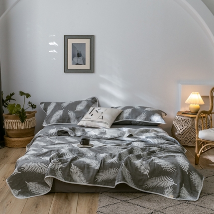 91家纺网 家纺一手货源 找家纺 总朴尔家纺2023新款经典六层纱布全棉毛巾被系列-朴尔经典款常年备货