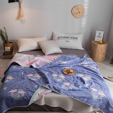 91家纺网 家纺一手货源 找家纺 总朴尔家纺2023新款经典六层纱布全棉毛巾被系列-朴尔经典款常年备货