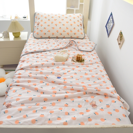 91家纺网 家纺一手货源 找家纺 （总）多乐 2024新款学生床乳胶凉席夏被三件套