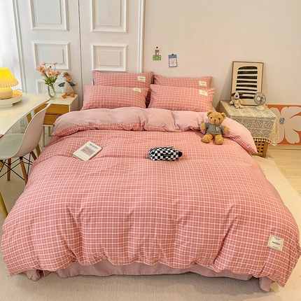 91家纺网 家纺一手货源 找家纺 （总）芷凡 2023新款色织水洗棉单件被套